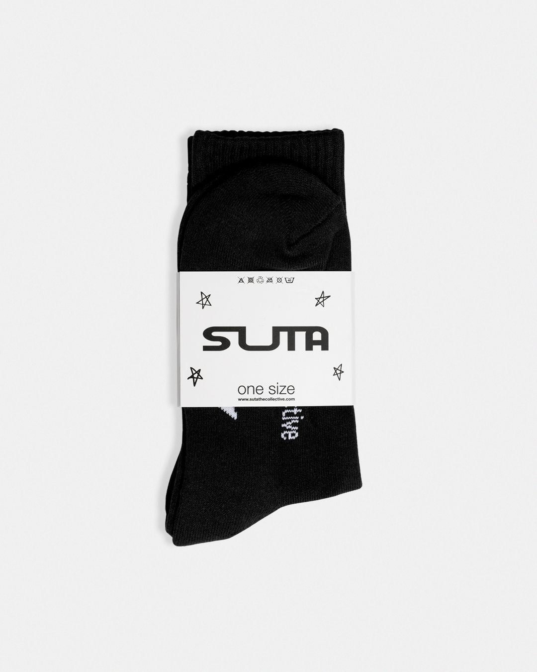 Star Socks Black/White